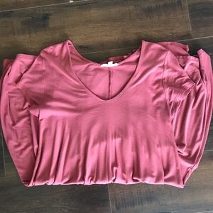 Orange/salmon t shirt dress